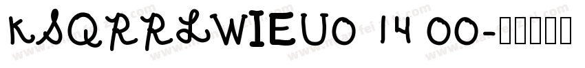KSQRRLWIEU0 14 00字体转换